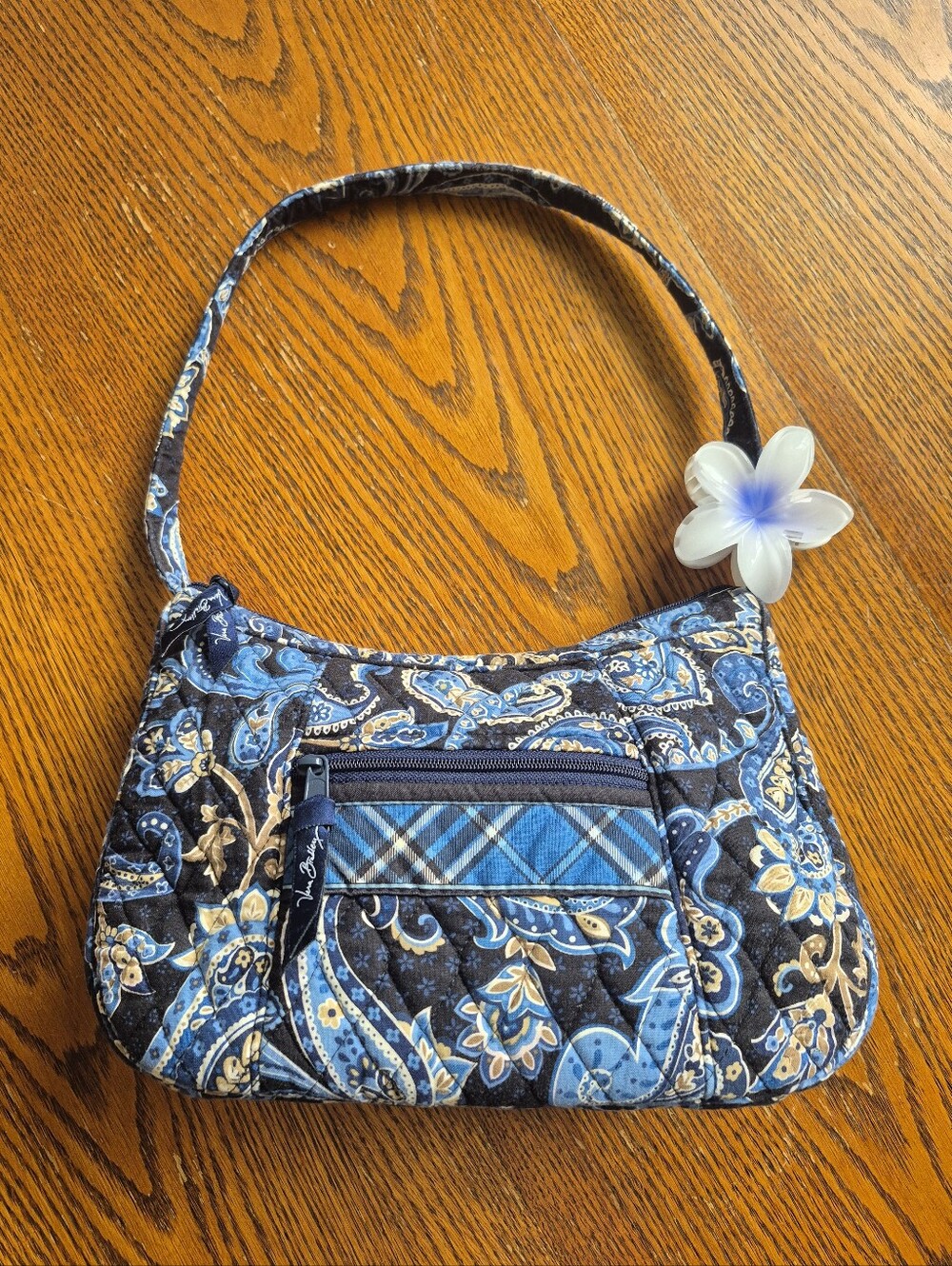 Vera Bradley Windor Navy Blue Hobo Shoulder Bag